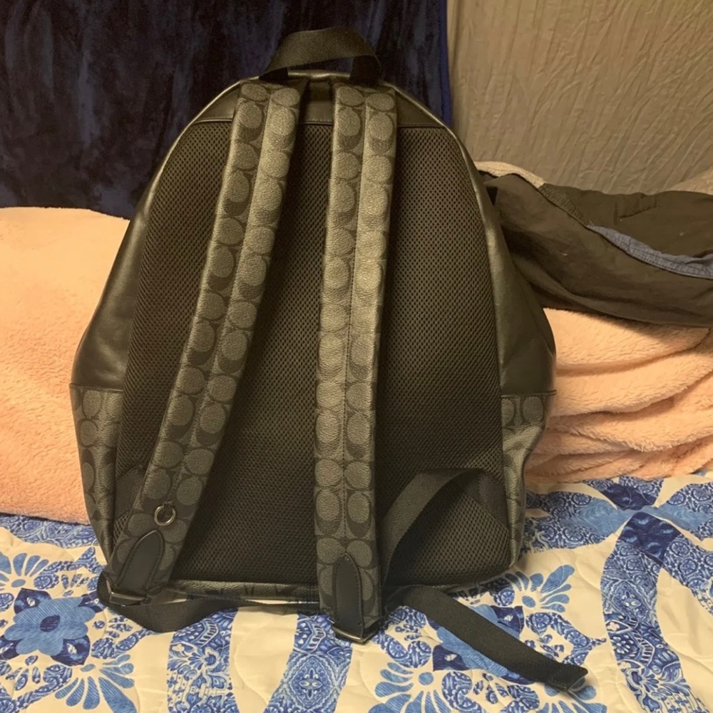 Black coach backpack